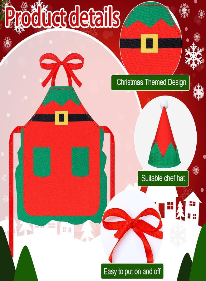 هونغداو مجموعة أدوات خبز الدمى الصغيرة من هونغداو تتضمن مئزرًا وقبعات ودبوسًا ودبوسًا وصينية بسكويت البيض ووعاء خلط لديكورات عيد الميلاد، الدمية غير متضمنة (الطراز الكلاسيكي) - Image 3