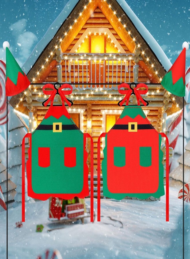 هونغداو مجموعة أدوات خبز الدمى الصغيرة من هونغداو تتضمن مئزرًا وقبعات ودبوسًا ودبوسًا وصينية بسكويت البيض ووعاء خلط لديكورات عيد الميلاد، الدمية غير متضمنة (الطراز الكلاسيكي) - Image 5