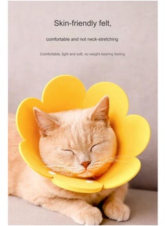 A.M Elizabeth Collar Cat Dog Wound Protection After Surgery Wound Leaking Push Button Type Cute Adjustable Lightweight Soft Flower  - Image 5