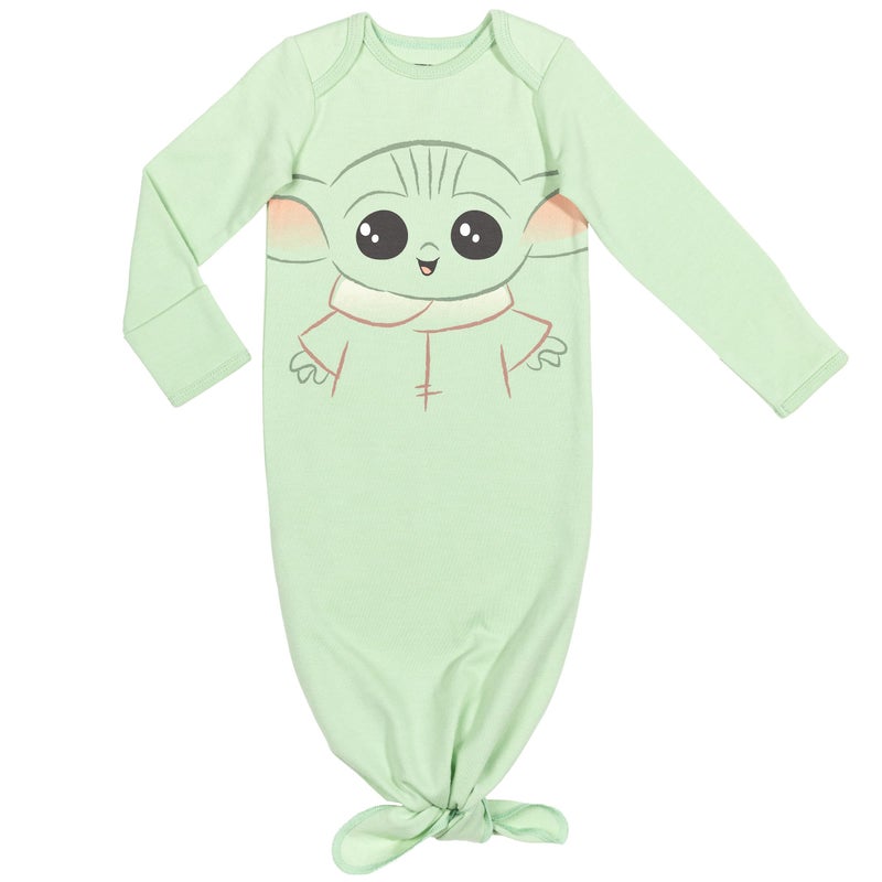 STAR WARS The Mandalorian The Child Newborn Baby Boys Cosplay Sleeper Gown and Hat 0-6 Months - Image 2