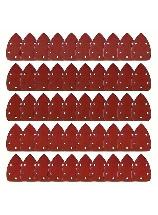 15Pcs 240 Grits Triangle Sanding Sheets Hook Loop Pads For Woodworking Dry Sanding - Image 2