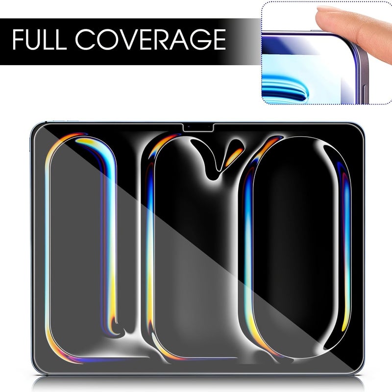 3 Pack Tempered Glass Screen Protector For iPad Pro 11 Inch M4 2024 9H Bubble Free - Image 3