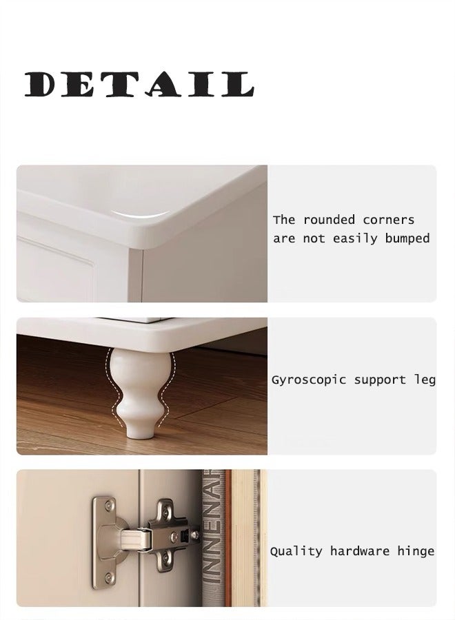 TV Stand for Living Room Modern TV Cabinet with Drawers Floor Standing Coffee Table Combination TV Table 140cm*34cm*42cm - Image 3