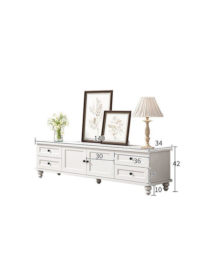 TV Stand for Living Room Modern TV Cabinet with Drawers Floor Standing Coffee Table Combination TV Table 140cm*34cm*42cm - Image 5