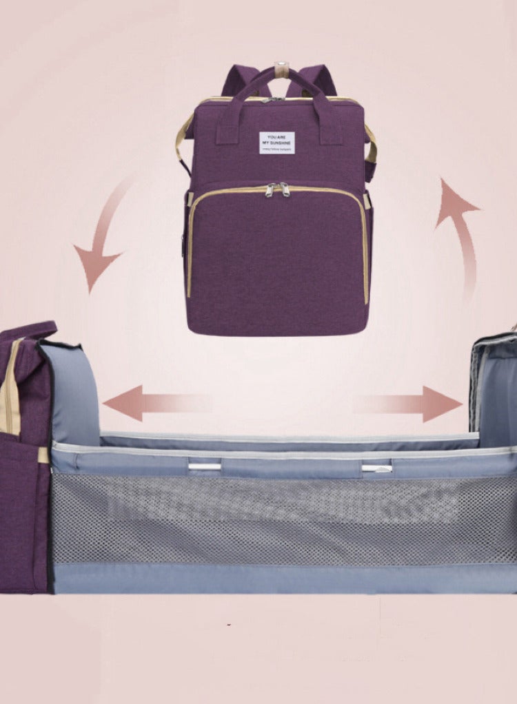 Portable Foldable Mommy Bag - Multi-Use and Converts to Baby Bed  - Image 3