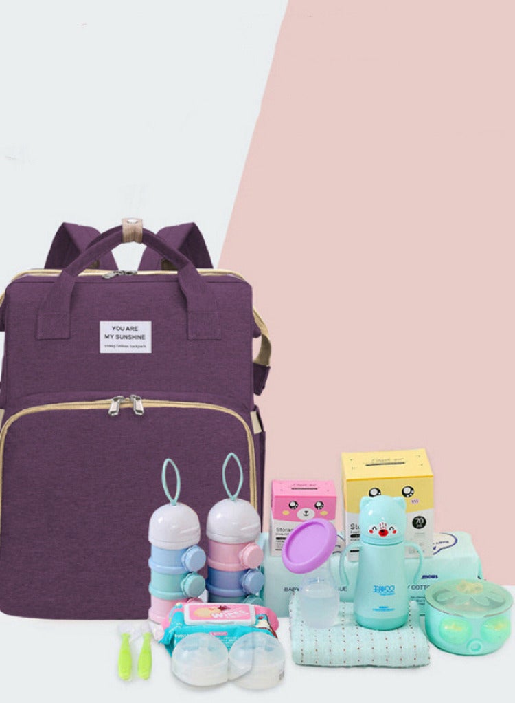 Portable Foldable Mommy Bag - Multi-Use and Converts to Baby Bed  - Image 4