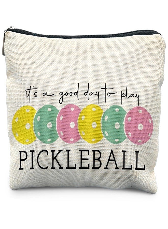 RYYCDOI Pickleball Gifts for Women, Pickleball Makeup Bag Cosmetic Pouch, Pickleball Accessories Women - Image 1