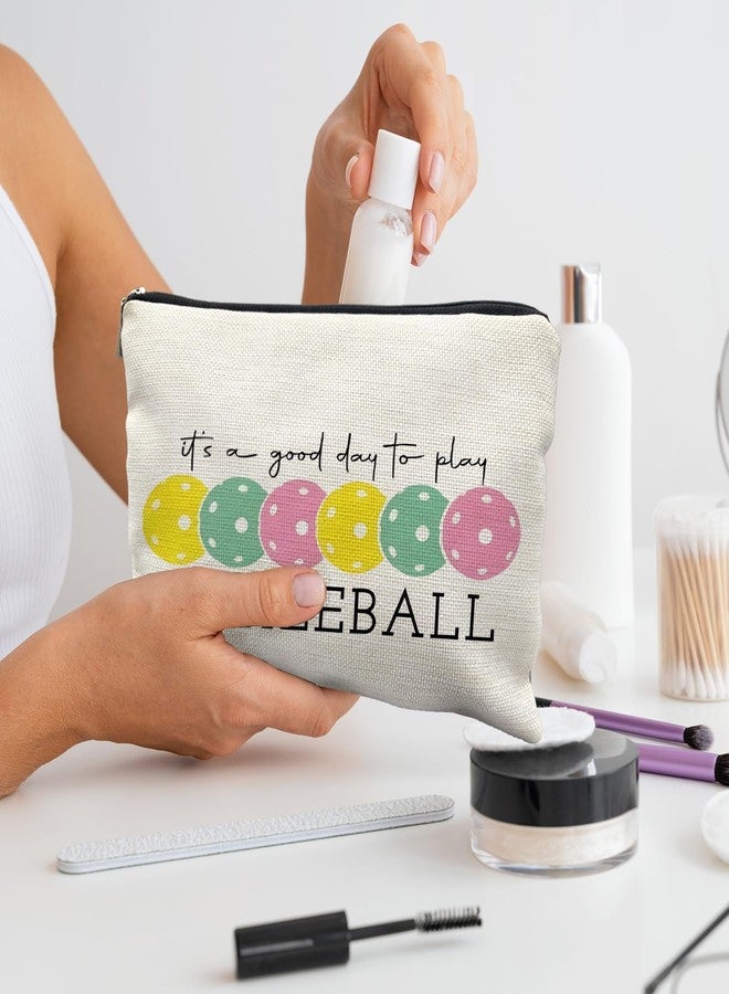 RYYCDOI Pickleball Gifts for Women, Pickleball Makeup Bag Cosmetic Pouch, Pickleball Accessories Women - Image 5