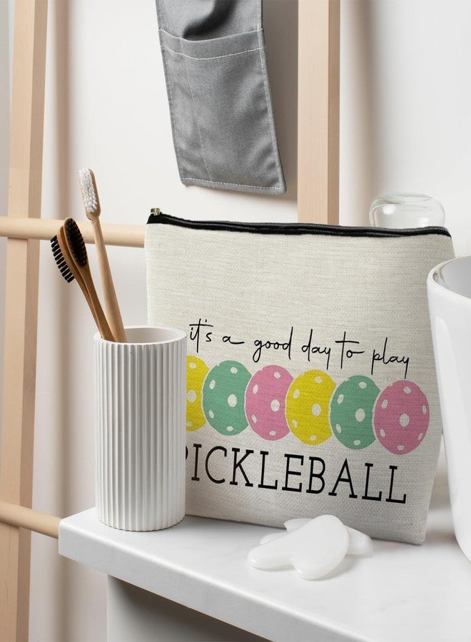 RYYCDOI Pickleball Gifts for Women, Pickleball Makeup Bag Cosmetic Pouch, Pickleball Accessories Women - Image 4
