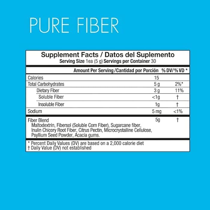 Yes You Can! Shake Booster Pure Fiber, Add to Complete Meal Replacement Shakes or Protein Shakes, Boost Shake with Sugarcane Fiber and Acacia Gums, Protein Shake Booster - Pure Fiber (30 Servings) - Image 2