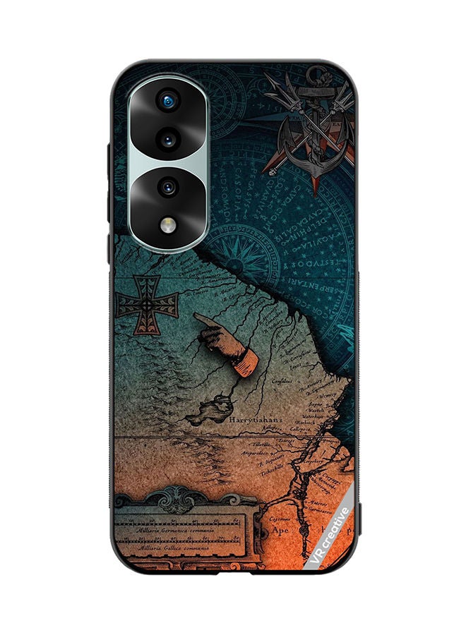 VR CREATIVE Protective Case Cover For Honor 70 Pro Compas Design Multicolour - Image 1