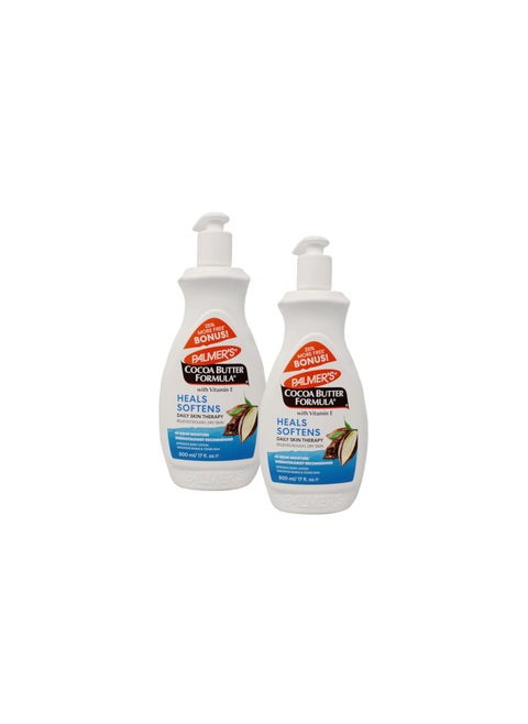 Palmers Cocoa Butter Lotion With VitaminE 17 Ounce Bonus 500ml Pack of 2