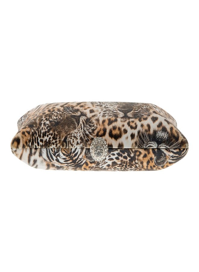 JNB Tiger Face Box Clutch,Mustard - Image 3