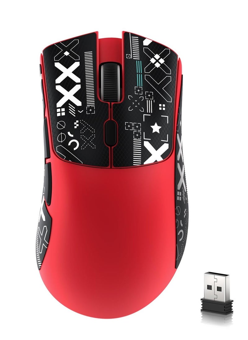 Attack Shark - R1 59g Superlight Mouse with Ribbon, Wireless/Wired BT/2.4G Gaming Mouse, 6 DPI Adjustable up to 18000, 65 Hour Battery - Image 1