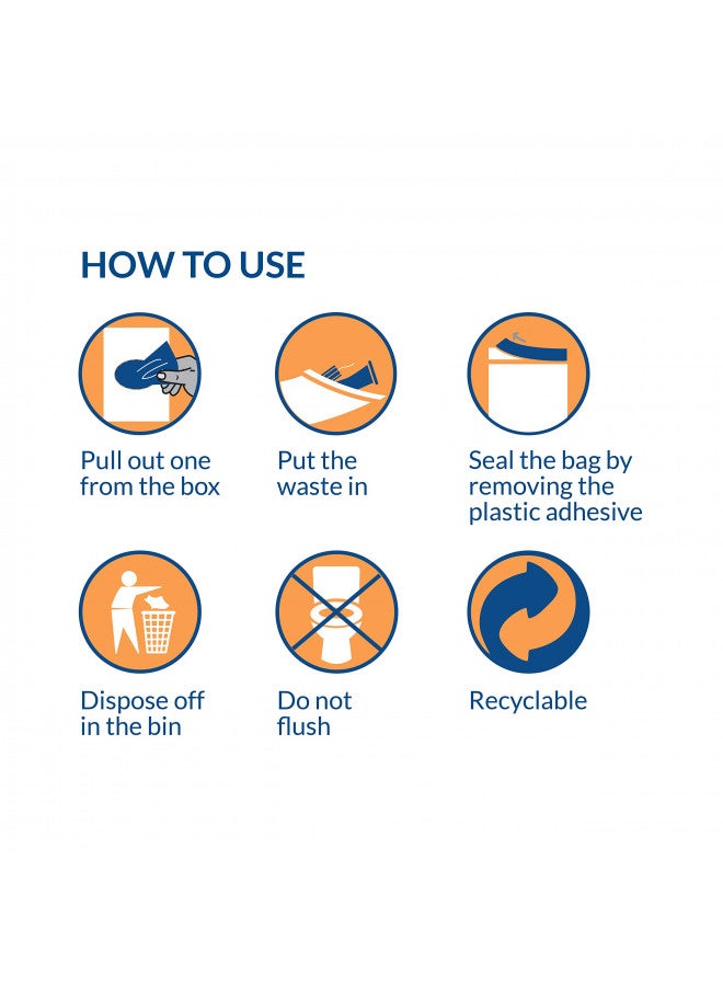 Sirona Sirona Condom and Tampon Disposal Bags - 50 Bags | for Discreet Disposal of Tampons and Condoms | Bathroom Trash Bag  - Image 4