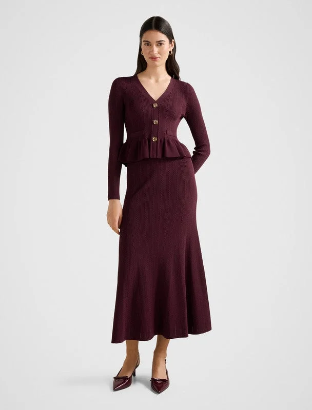 forever new Kn7539-Plum Women's Cardigan