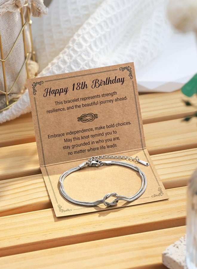Tarsus 18th Birthday Decorations Gifts for Girls Love Knot Bracelet Happy 18 Year Old Girl 18th Birthday Gifts - Image 5