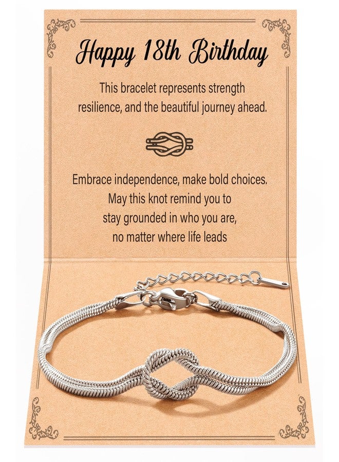 Tarsus 18th Birthday Decorations Gifts for Girls Love Knot Bracelet Happy 18 Year Old Girl 18th Birthday Gifts - Image 1