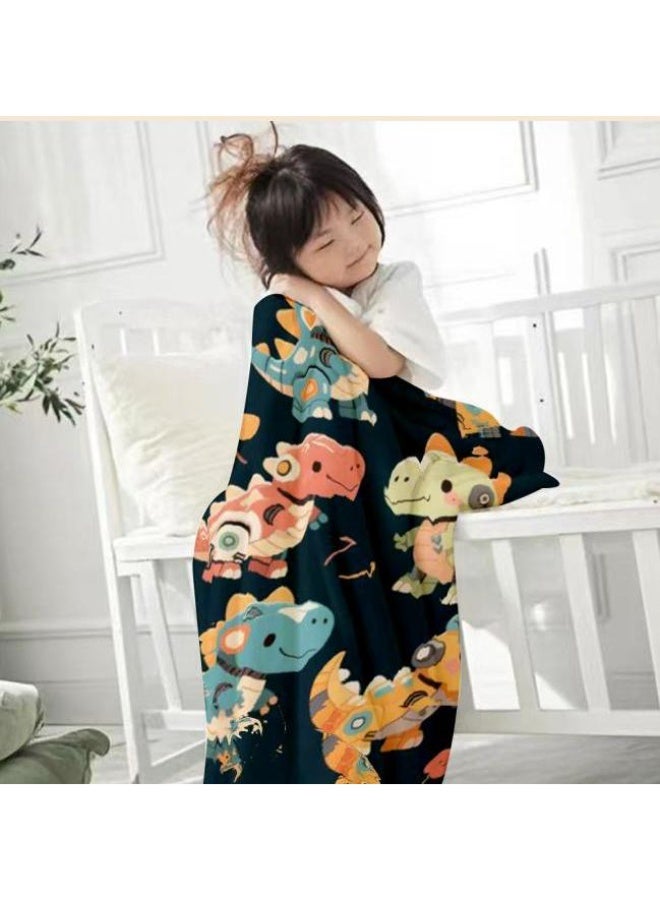 عام بطانية رقيقة من الفانيلا الكرتونية للأطفال والرضع (دافئة ومريحة، ومناسبة للنوم والألعاب) 70 سم * 100 سم - Image 2