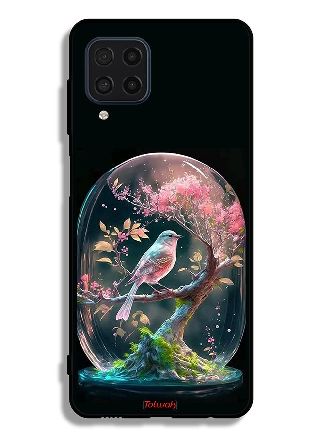 Tolwak Samsung Galaxy F22 Protective Case Cover Bird In Jarr - Image 2