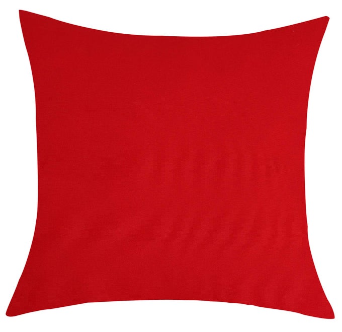 HANDMADE DECORATIVE SOLID 100 COTTON CANVAS THROW PILLOW COVERSPILLOW SHAMS 24X24 RED