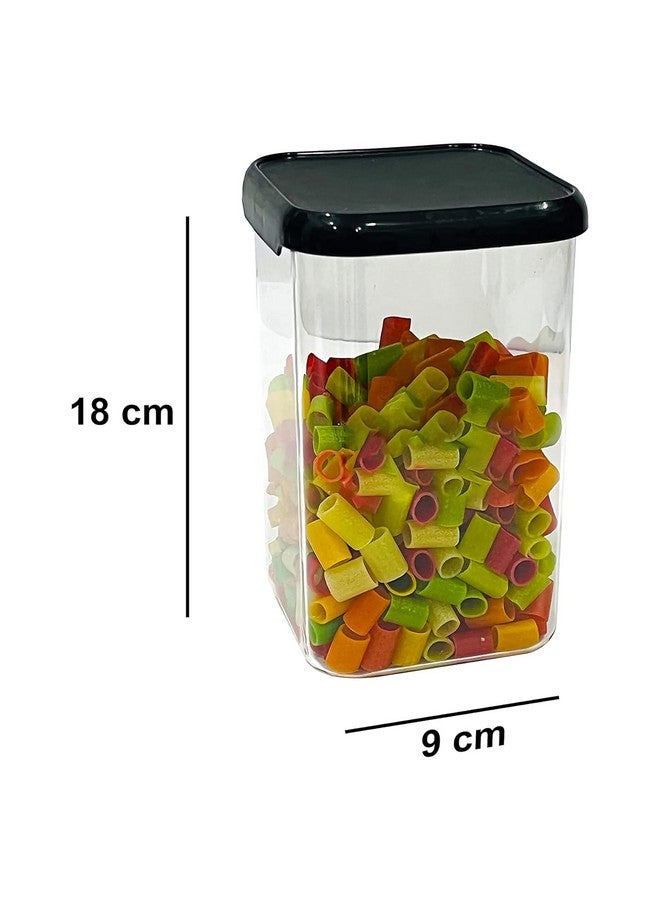 VOLTURI Air Tight Kitchen Containers Set (Pack of 8) for Storage Pulses, Cereals, Grains, Dry Fruits, Pantry Organization and More, Food Grade, BPA Free, Stackable and Transparent 1200 ML - Image 2
