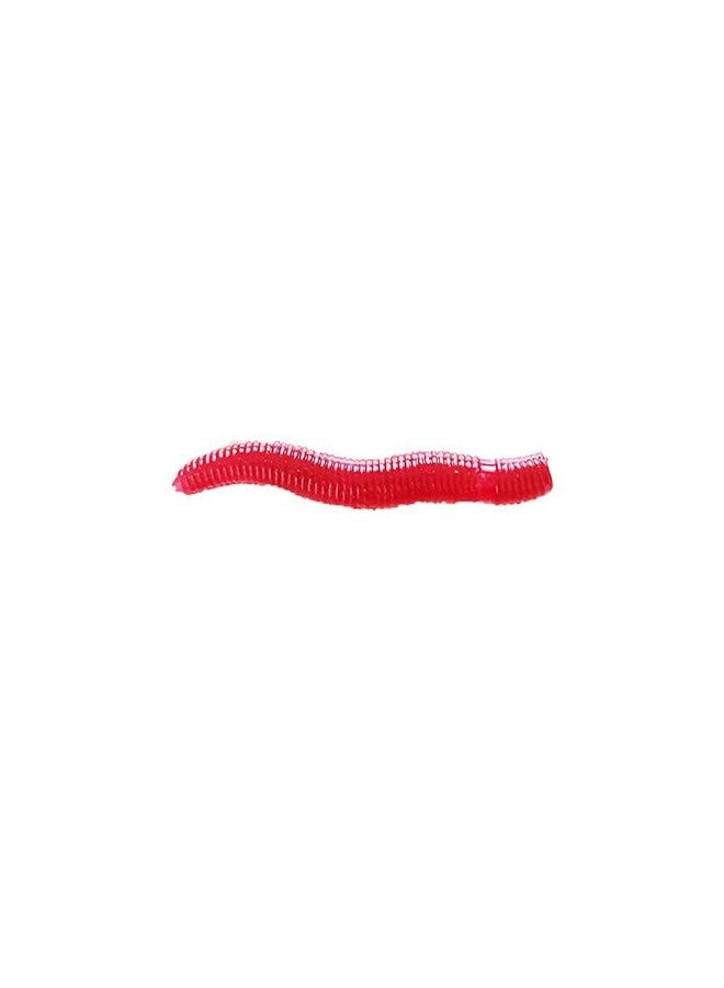 RAJry 50 Pcs Soft Bait Red Earthworm Fishing Bait Fishing Worm Lure (Pack of 50) - Image 3