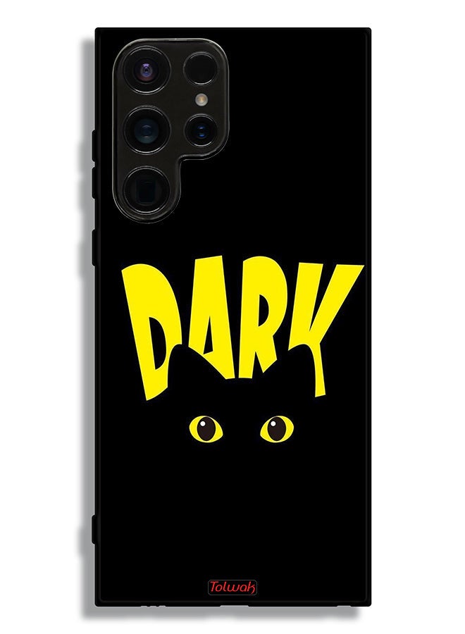 Tolwak Samsung Galaxy S23 Ultra 5G Protective Case Cover Dark Cat - Image 1