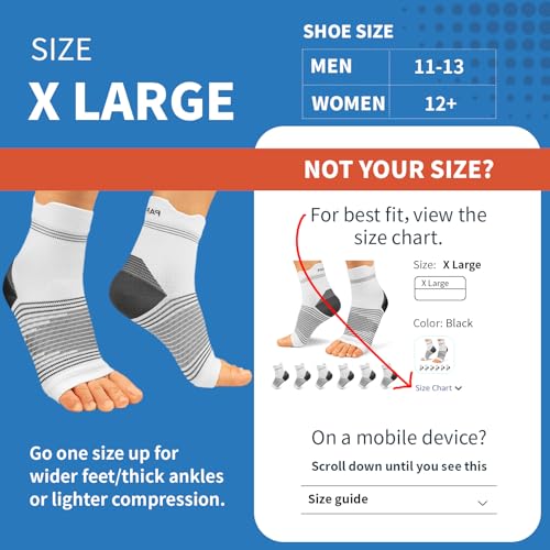 PAPLUS Ankle Brace Compression Socks (6 Pairs) for Men and Women. Plantar Fasciitis Socks with Foot Arch Support for Pain Relief - Image 3