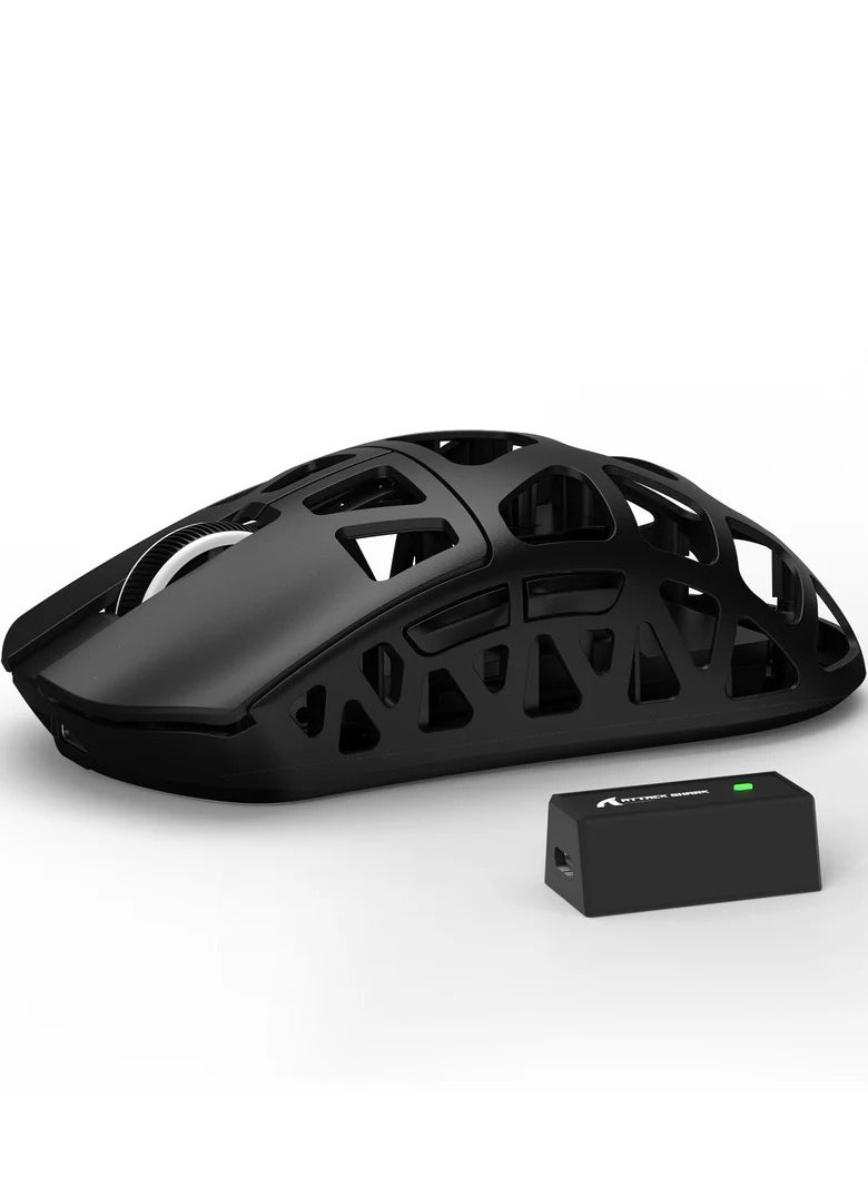 Attack Shark - R3 46g Superlight Magnesium Alloy Wireless Gaming Mouse, BT/2.4Ghz/Wired Computer Mouse, 8000Hz Wireless Polling Rate, PAW3395 26K DPI Optical Sensor Programmable Mice for Win/Mac(Black) - Image 1