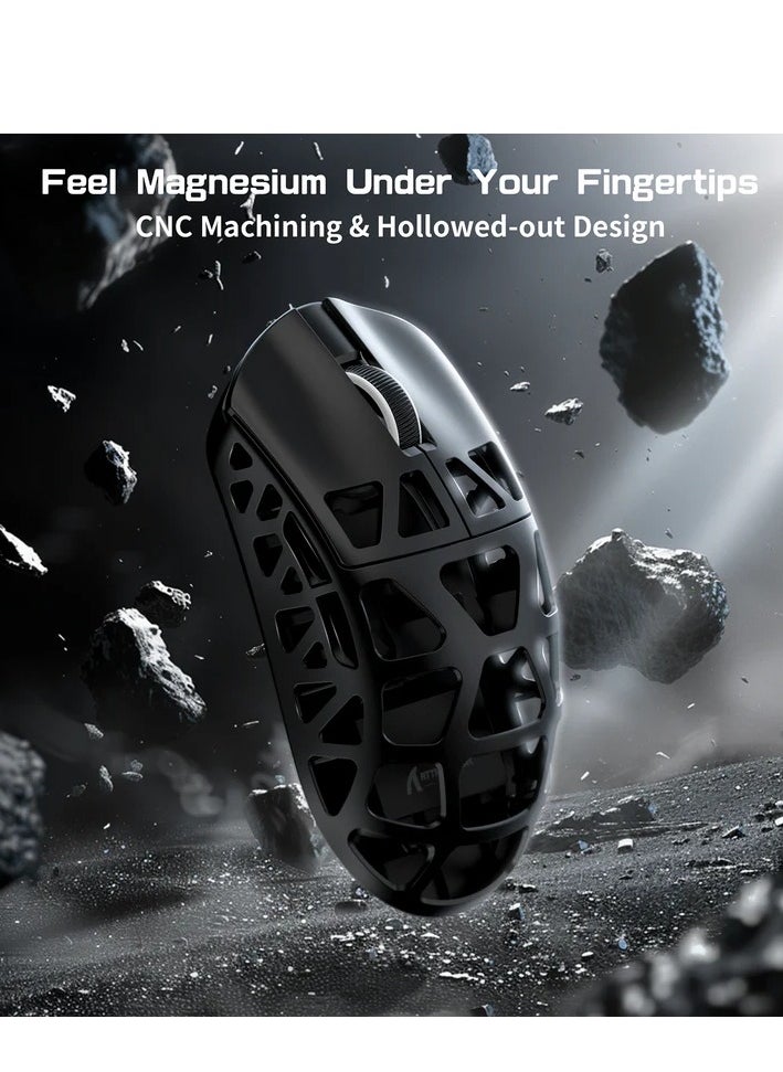 Attack Shark - R3 46g Superlight Magnesium Alloy Wireless Gaming Mouse, BT/2.4Ghz/Wired Computer Mouse, 8000Hz Wireless Polling Rate, PAW3395 26K DPI Optical Sensor Programmable Mice for Win/Mac(Black) - Image 1