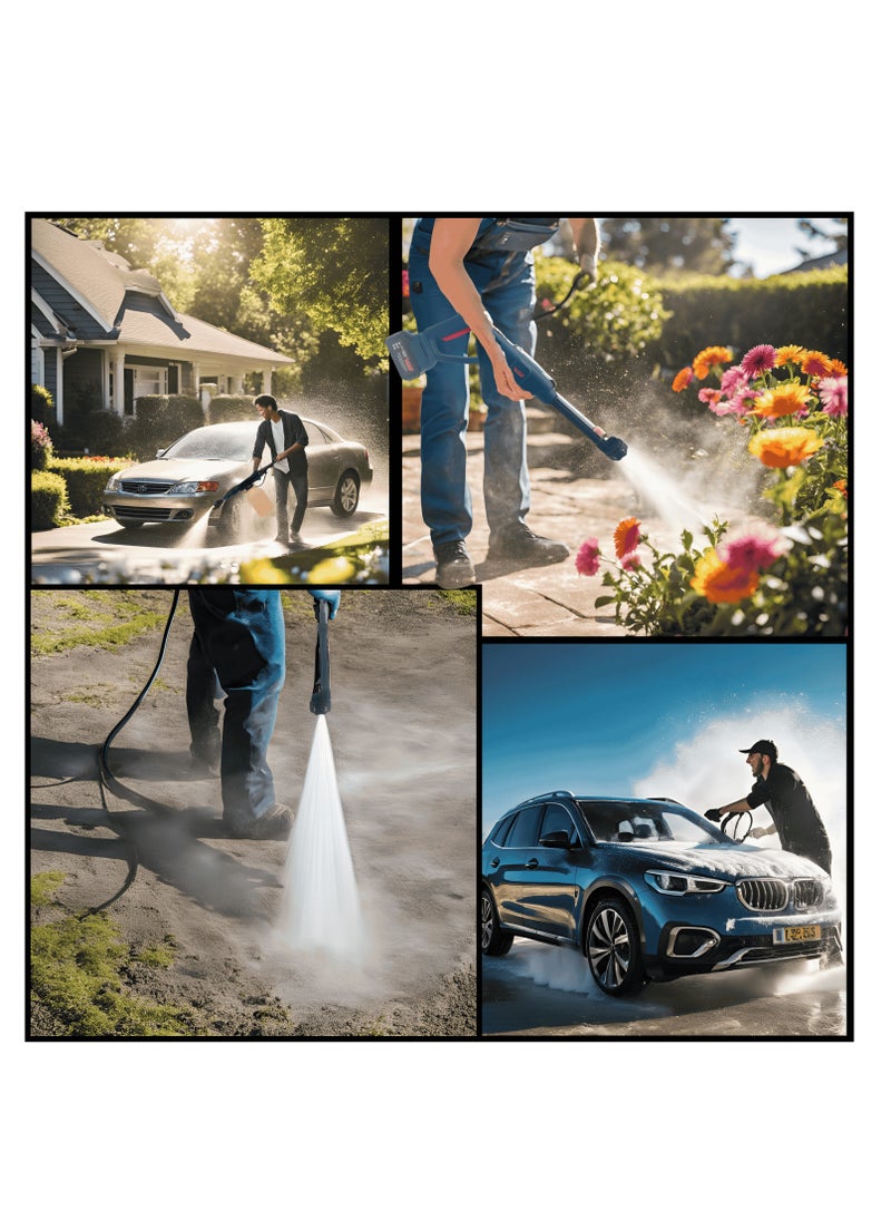 BONAI - 168Vf Cordless Electric Pressure Washer with 2pcs Large Capacity Battery Ideal for Washing Cars and More - Image 1