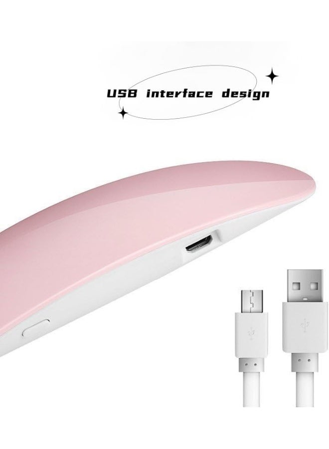 مصباح مسمار قابل للطي للأشعة فوق البنفسجية مع 12 حبة ، مجفف أظافر جل صغير محمول 12 واط للأشعة فوق البنفسجية LED ومصباح علاج - أداة فن الأظافر المهنية لجميع طلاء الجل - Image 4