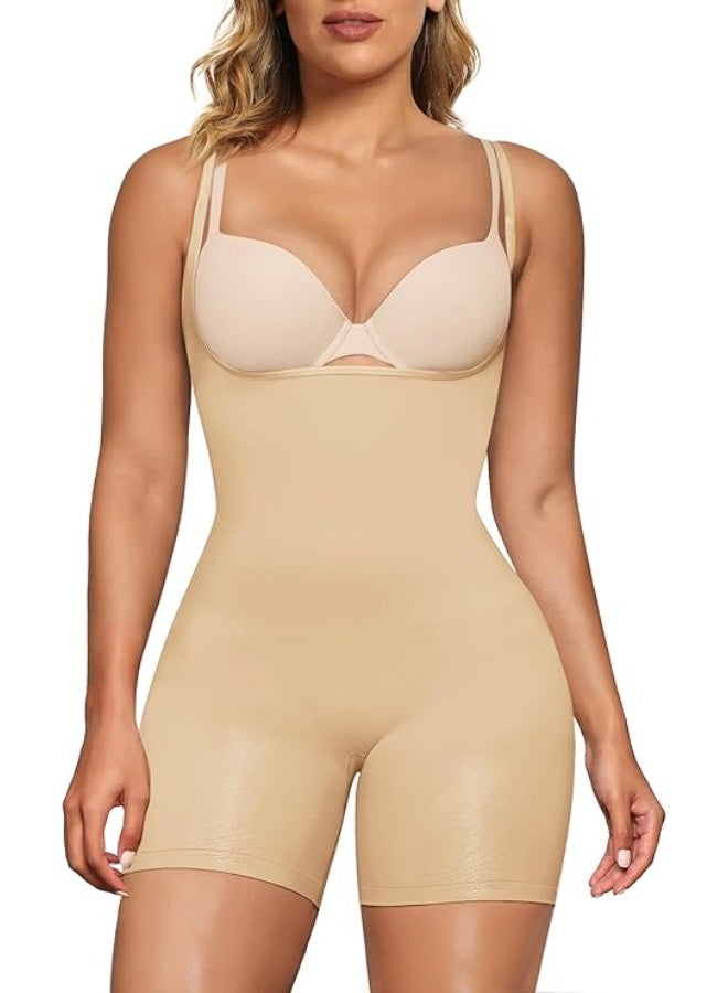 Tummy Waist Slimming Corset Body Shaper Beige - Image 1