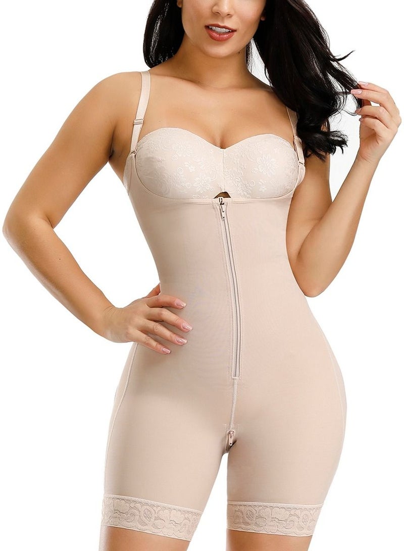 Tummy Waist Slimming Corset Body Shaper Beige  - Image 1