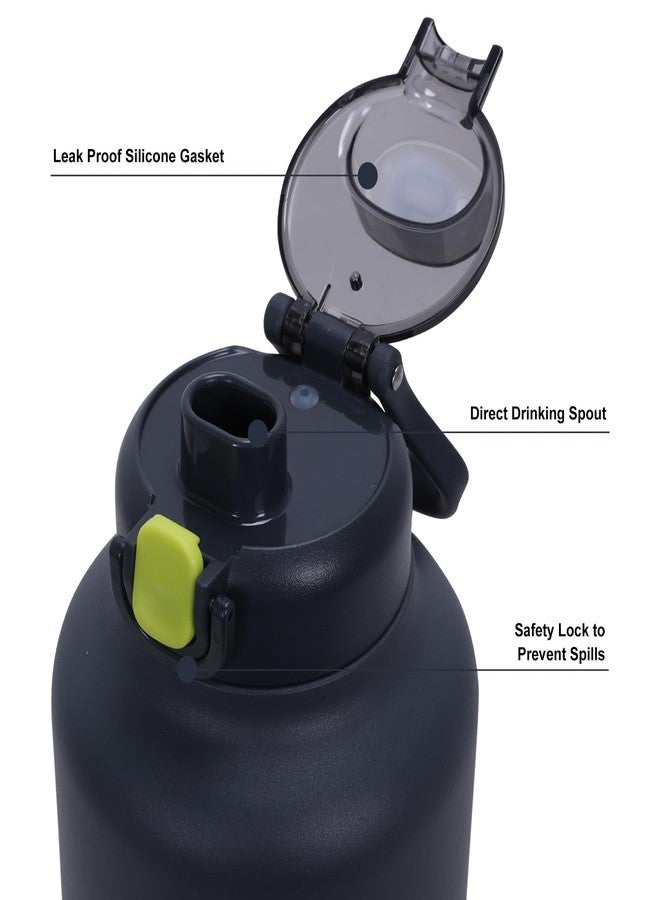 GiNT 37oz Insulated Stainless Steel Dog & Human Water Bottle | Leakproof Travel Dispenser with Detachable 10oz Bowl, 24H Cold/12H Hot, Carrying Case for Walking, Hiking, Camping & Outdoor Travel - Image 4