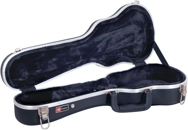 , 0-String Soprano Ukulele, Super lightweight ABS Molded Hard Case in Black, (CRA860SUBK)