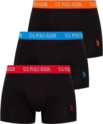 U.S. Polo Assn. BASE. Polo Assn. Men's Black 3-Piece Boxer 80253