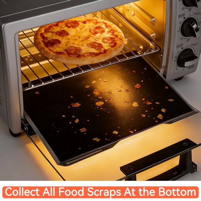 3 Pcs Black Thick Nonstick Oven Mats 15.75 X 12.99 Inch Heat Resistant Reusable Baking Mat Oven Liner Protector For Electric Gas Ovens Toasters Easy Clean Dishwasher Safe Ideal For Baking Roasting Kitchen - Image 1