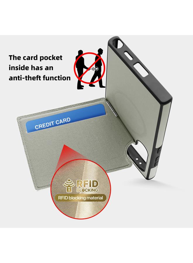 اس-توب جراب لهاتف Samsung Galaxy S23 5G مزود بغطاء للرأس وحقيبة بطاقات وحافظة هاتف MagSafe - Image 4