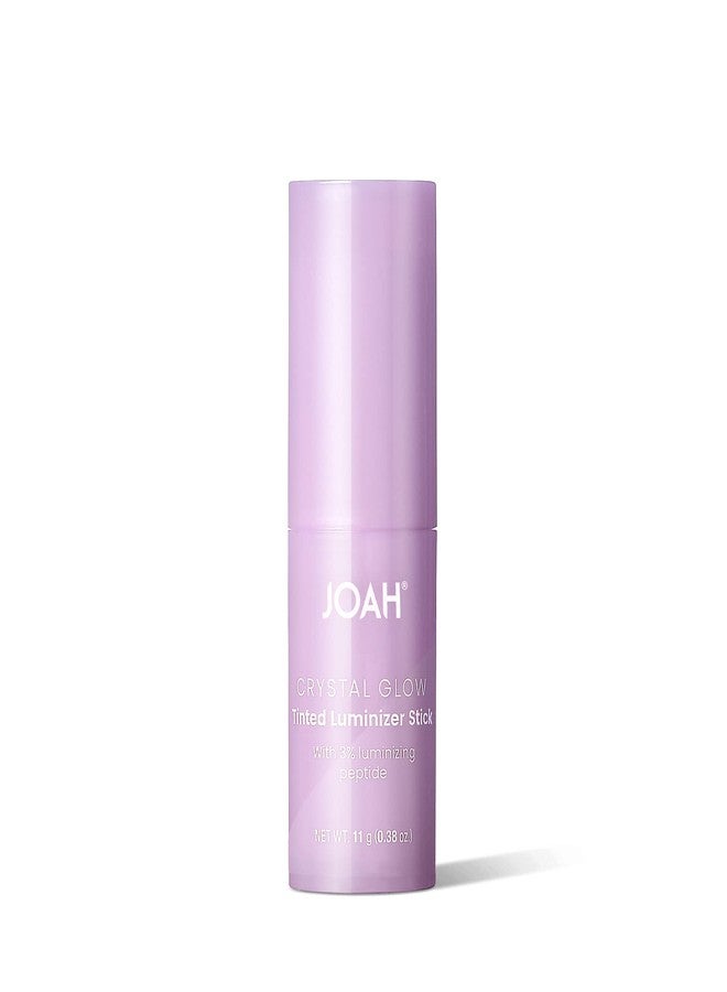 JOAH Crystal Glow Tinted Luminizer Stick, Multitasking Korean Makeup Highlighter and Bronzer Stick, Customizable Formula for a Natural Glow, Peptide Infused, Medium with Warm Undertones - Image 3
