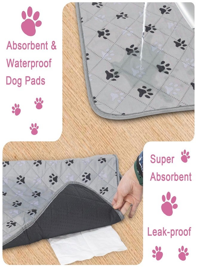 JERIA 2 Pack 36"x 41" Waterproof Non Slip Wee Wee pad，Reusable Washable Pee Pads for Dogs，Absorbent and Leakproof Training Mats for Potty, Bed, Sofa, Potty Training - Image 3