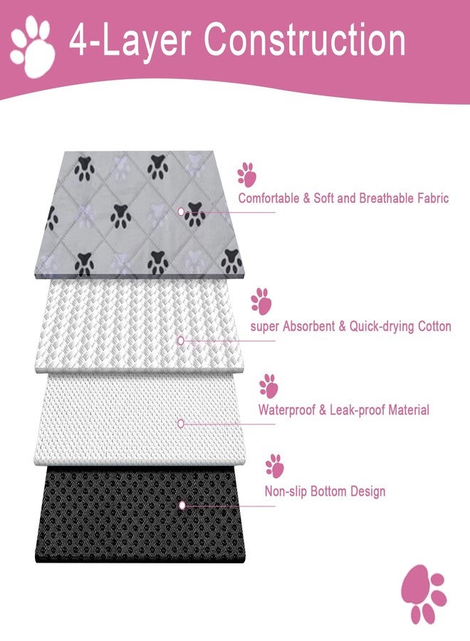 JERIA 2 Pack 36"x 41" Waterproof Non Slip Wee Wee pad，Reusable Washable Pee Pads for Dogs，Absorbent and Leakproof Training Mats for Potty, Bed, Sofa, Potty Training - Image 5