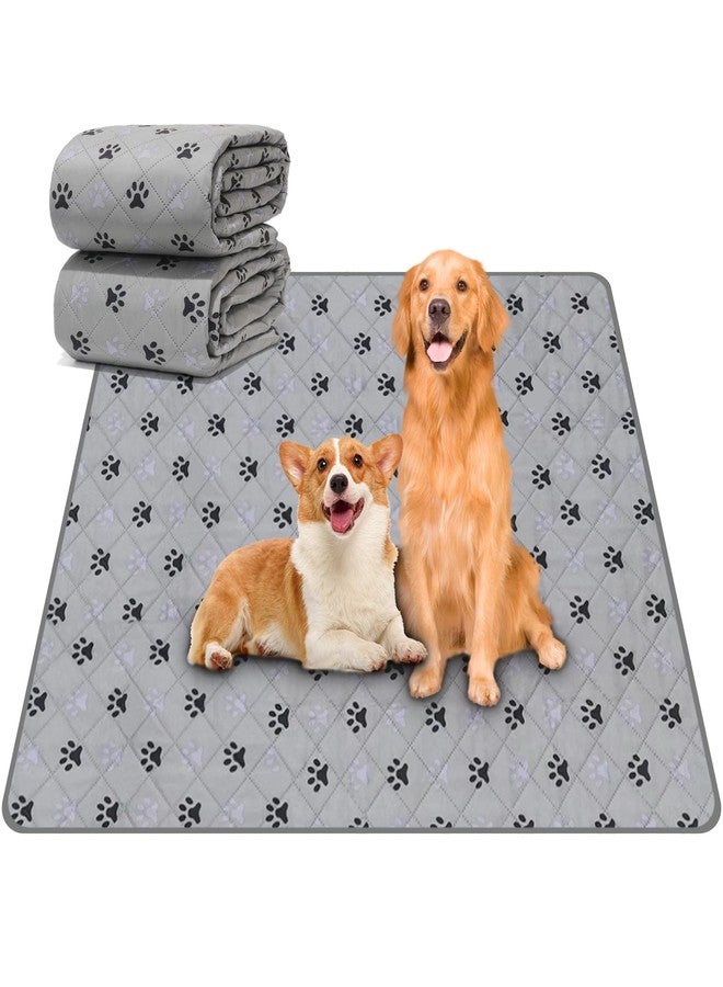 JERIA 2 Pack 36"x 41" Waterproof Non Slip Wee Wee pad，Reusable Washable Pee Pads for Dogs，Absorbent and Leakproof Training Mats for Potty, Bed, Sofa, Potty Training - Image 1