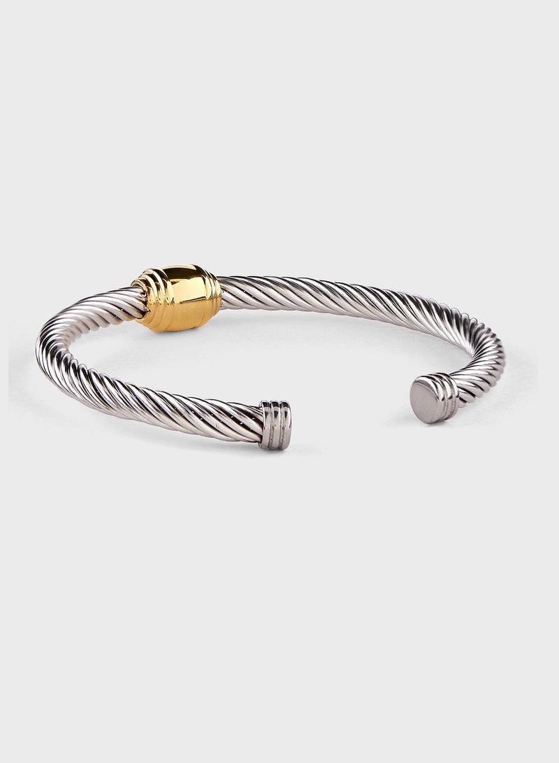 Stainless Steel Metal Cuff Bracelet