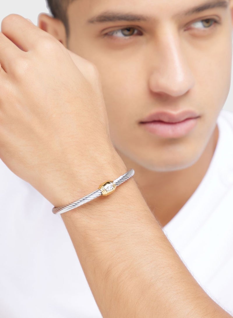 Stainless Steel Metal Cuff Bracelet