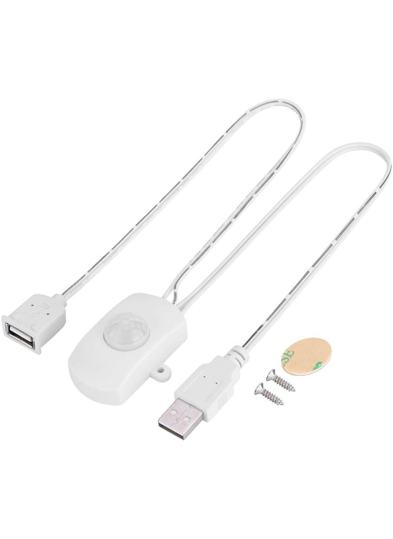 KUIDAMOS 2A DC 524V Mini PIR Infrared Motion Sensor Detector Automatic Switch Activated Sensor Light Switch Occupancy Motion Sensor with LED Strip USB Interface for LED Strip LightWhite  - Image 5