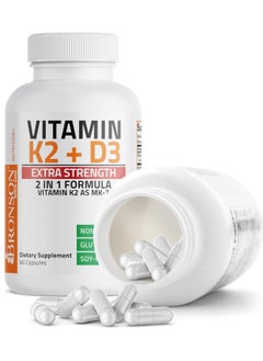 Bronson Bronson Vitamin K2 + D3 Extra Strength 60 Capsules  - Image 3