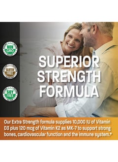 Bronson Bronson Vitamin K2 + D3 Extra Strength 60 Capsules  - Image 4