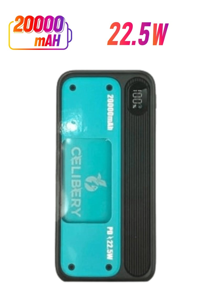 CELIBERY 20000 mAh Basix Plus Power Delivery Power Bank 22.5W PD & QC 3.0 with Lightning Input - Image 1